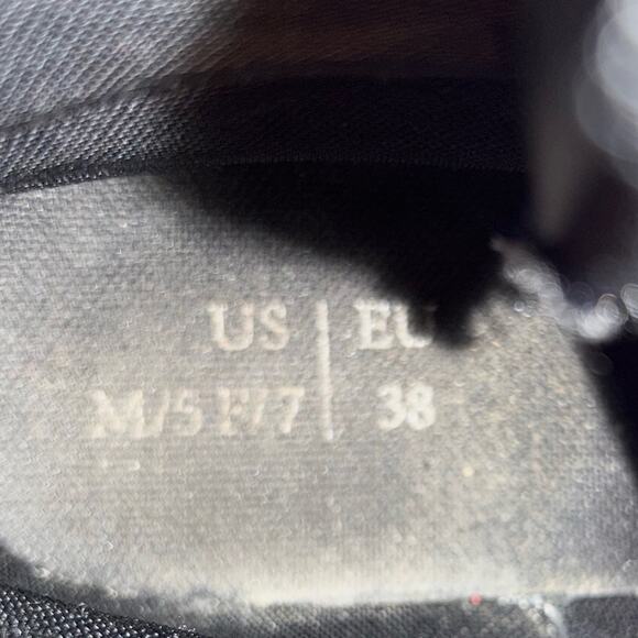 lace-up blue & black combat boots - Picture 6 of 10